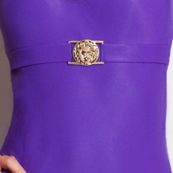 NWT One Piece Halter Purple Swimsuit Small - Picture 4 of 15